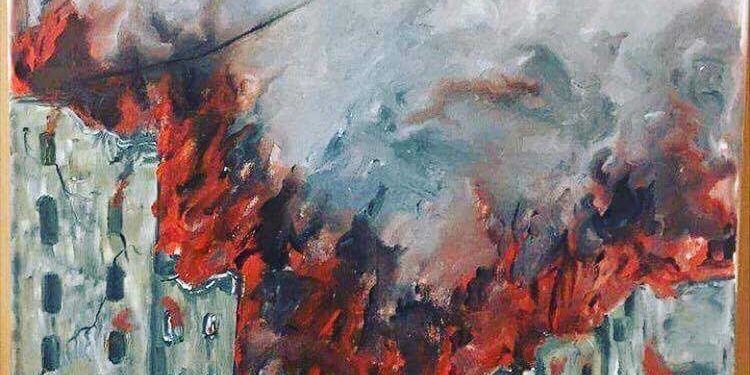 غزوان عساف والمعرض الفني "بقايا من الذاكرة"